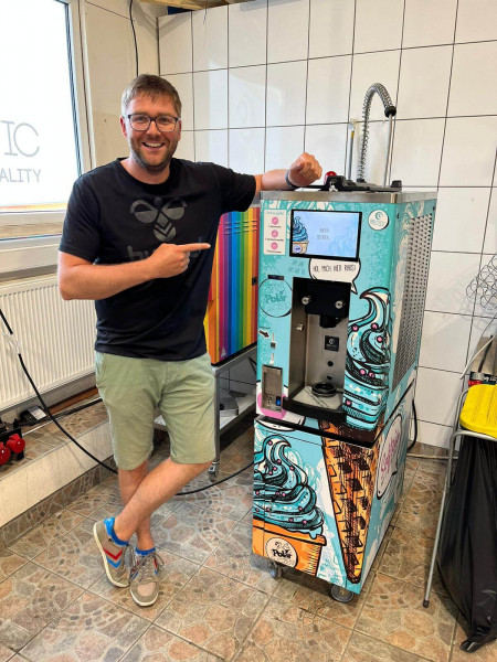 Softeis Selbstbedienungs Konzept