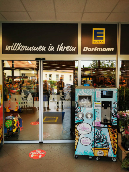 Softeis Selbstbedienungs Konzept