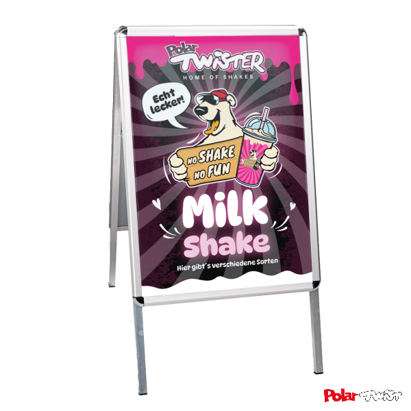 Milk Shake Kundenstopper inkl. Plakate