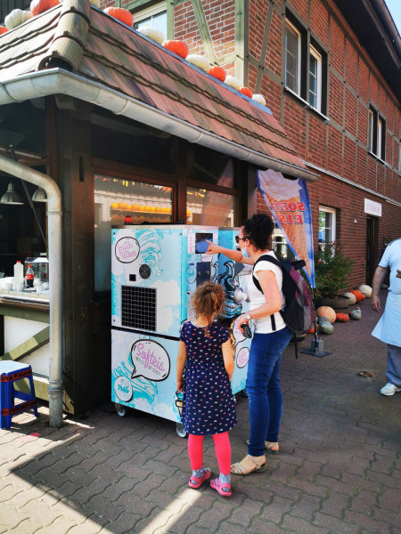 Softeis Selbstbedienungs Konzept