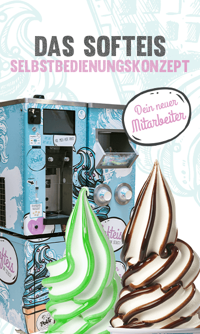 Softeis Selbstbedienungskonzept