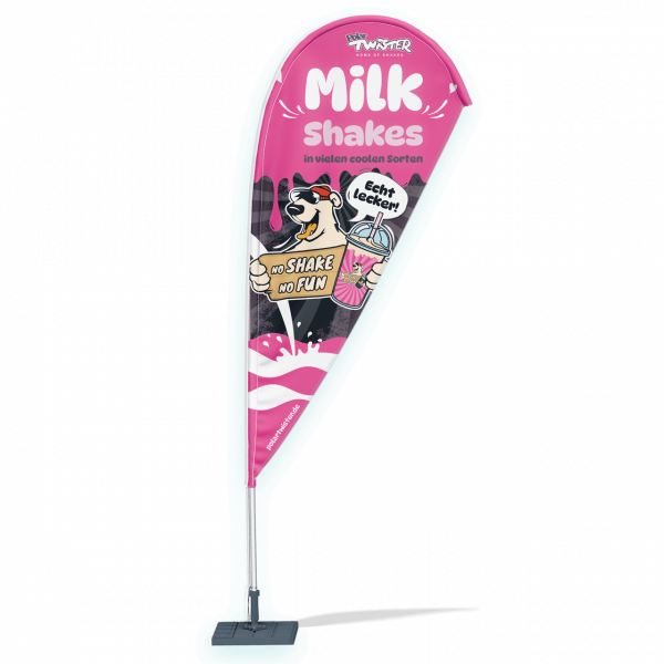 MilkShake Beachflag outdoor