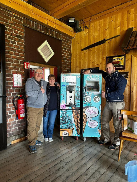 Softeis Selbstbedienungs Konzept