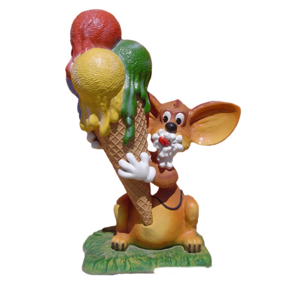 Eismaus mit Kugeleistüte