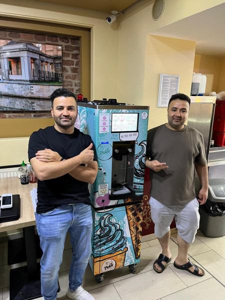 Softeis Selbstbedienungs Konzept