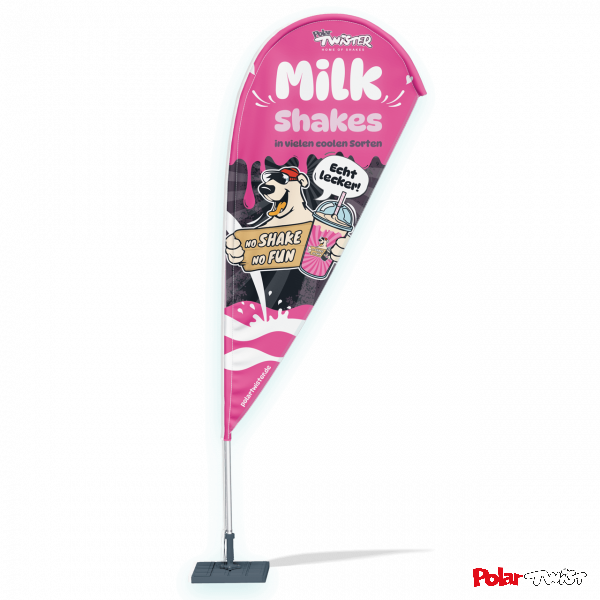 MilkShake Beachflag outdoor