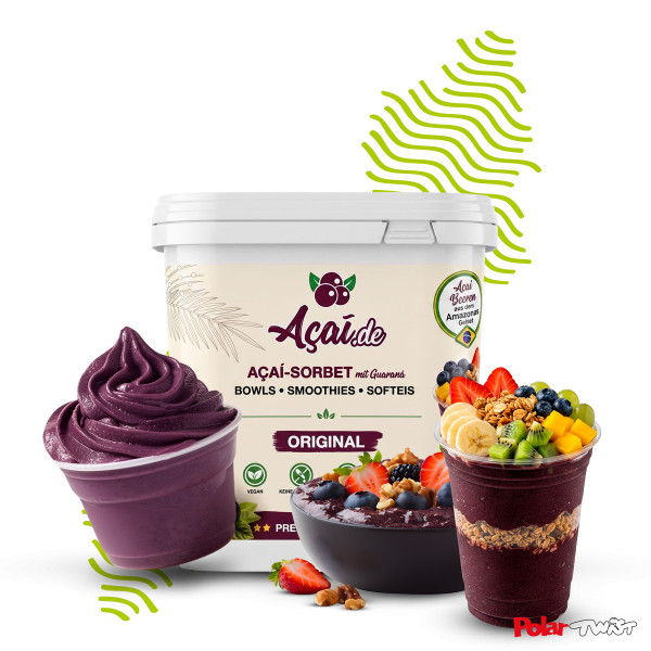 AÇAÍ Sorbet für Bowls und Softeis