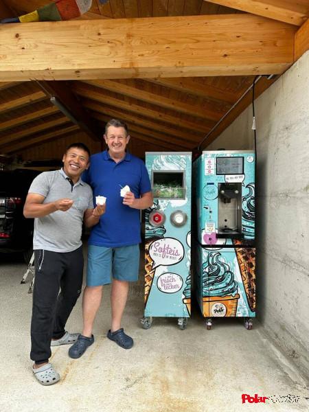 Softeis Selbstbedienungs Konzept