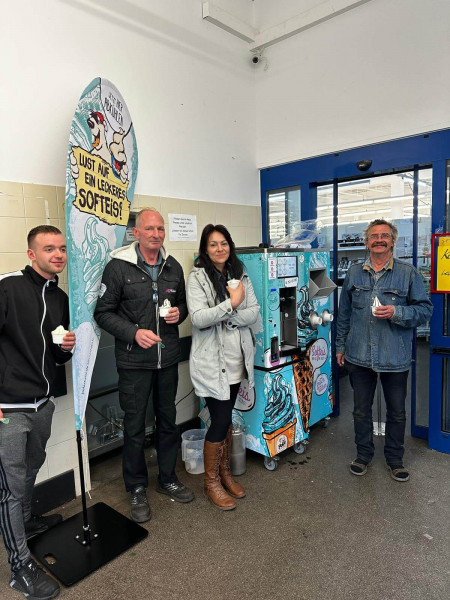 Softeis Selbstbedienungs Konzept