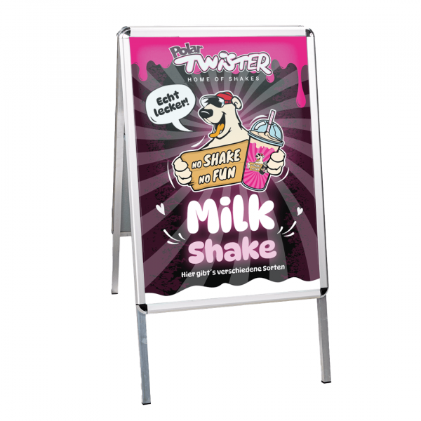 Milk Shake Kundenstopper inkl. Plakate