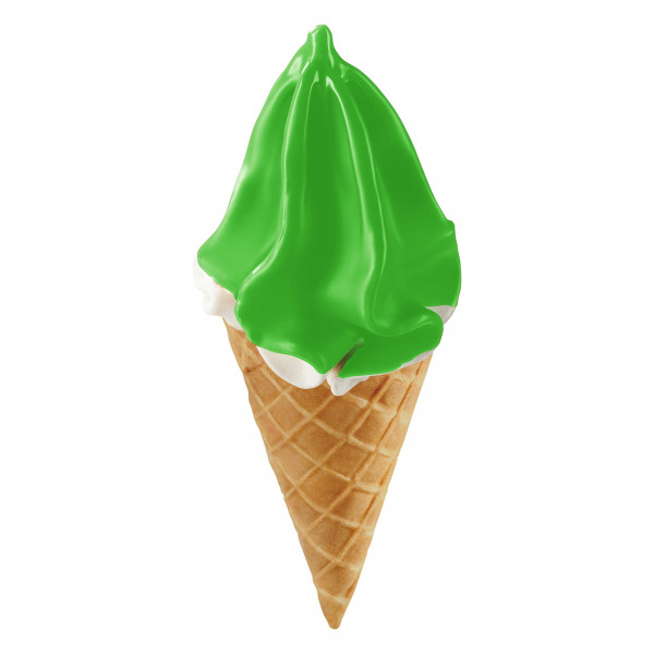 Fettglasur grüner Apfel