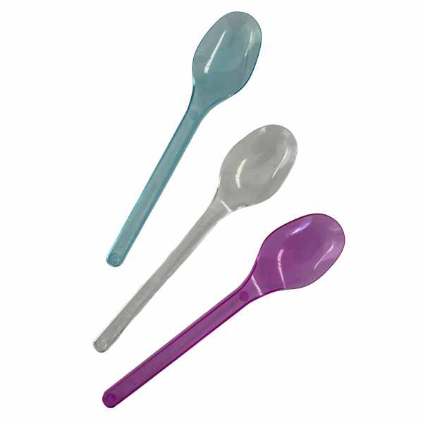 Mehrweg Löffel multicolour-transparent 13cm